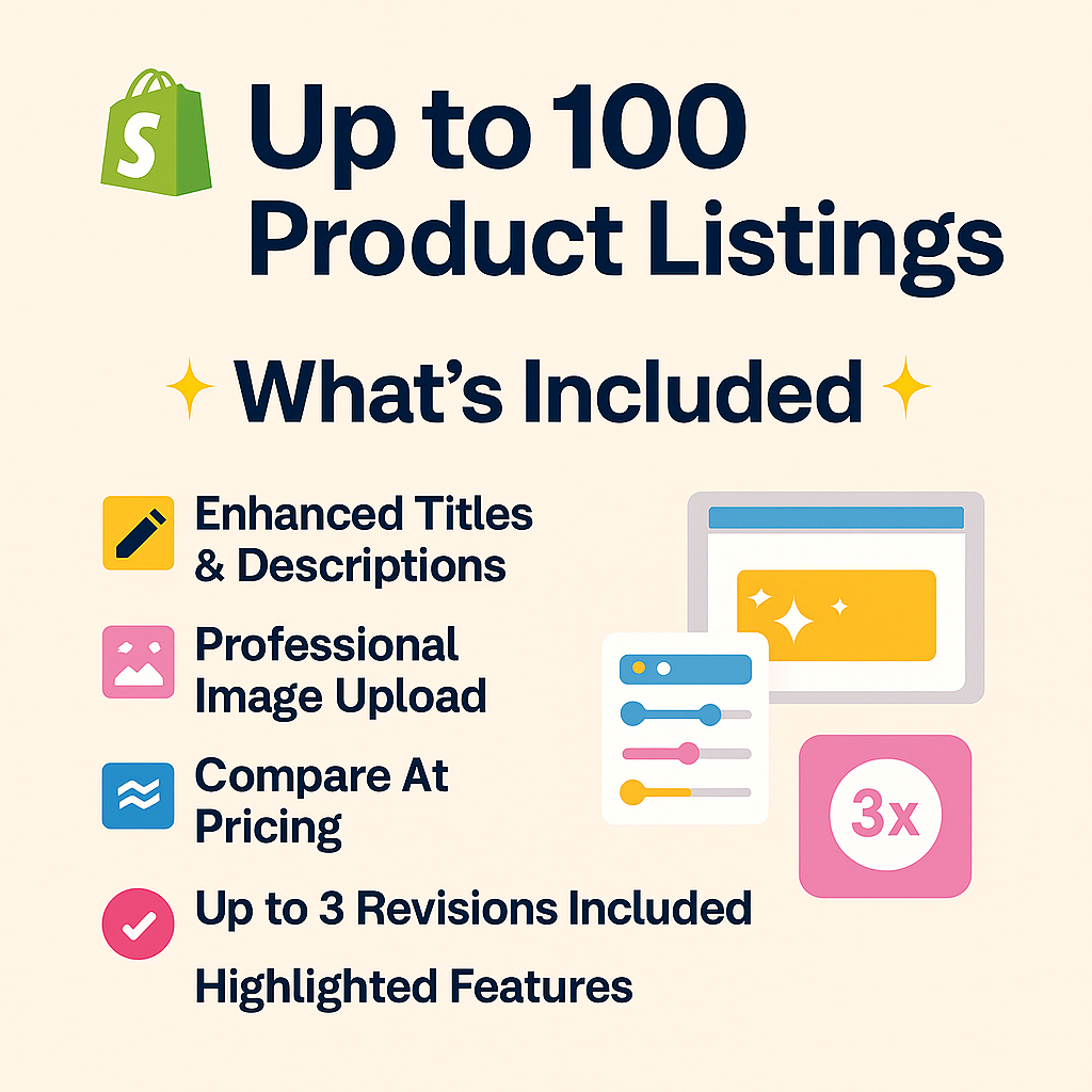 Upto 100 Products Listing